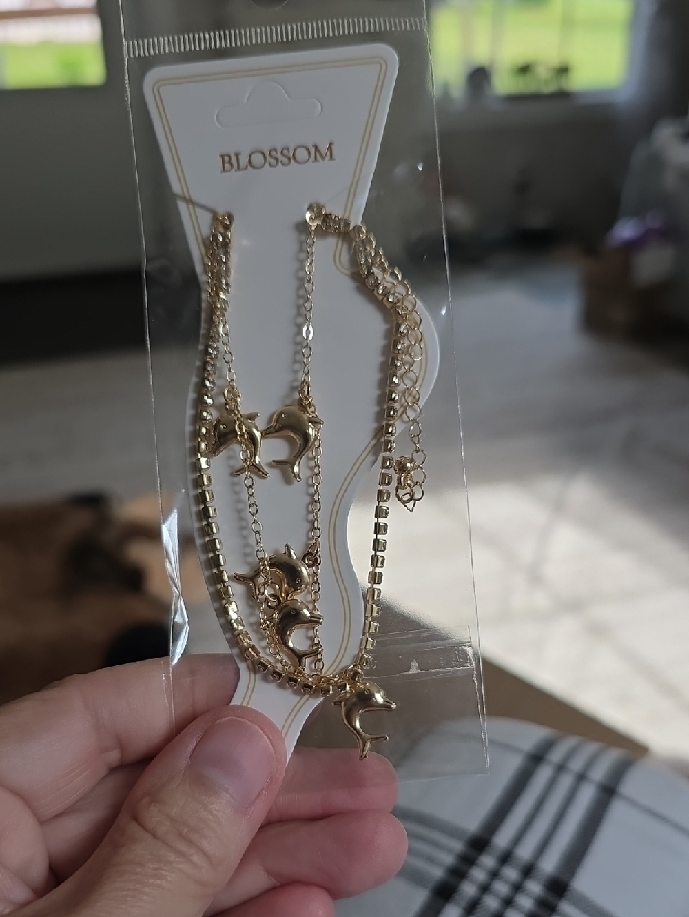 Blossom Gold Dolphin Layered Bracelet Set